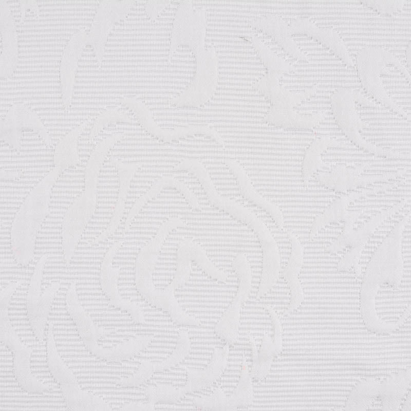 White Tone-on-Tone Floral Jacquard, Cotton, 305 gsm