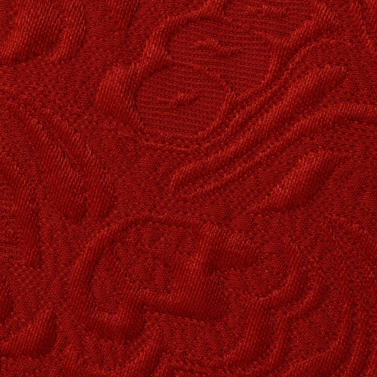 Red Tone-on-Tone Jacquard, Cotton-Poly