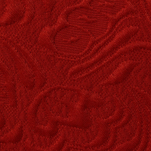Red Tone-on-Tone Jacquard, Cotton-Poly