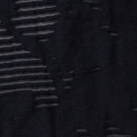 Floral Cotton Nylon Woven Fabric, 125 gsm, 136 cm — Black