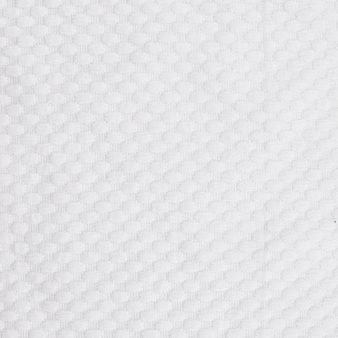 White Tone-on-Tone Jacquard, Poly-Cotton, 217 gsm
