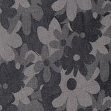 Grey Floral Jacquard, Poly-Cotton — texture