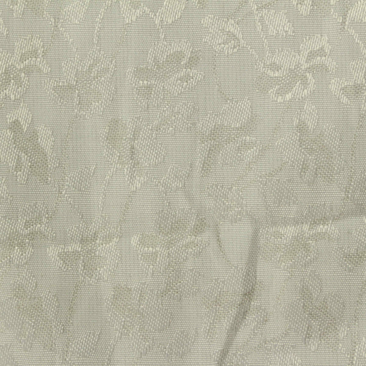 Grey Tone-on-Tone Floral Jacquard, Poly-Cotton, 109 gsm