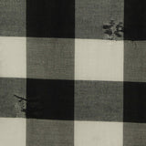 Black Check Jacquard, Cotton-Poly