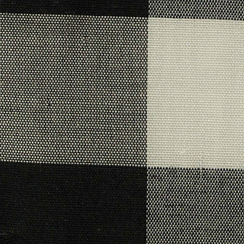 Black Check Jacquard, Cotton-Poly, 76 gsm