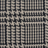 Black Houndstooth Jacquard, Poly-Cotton — texture