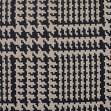 Black Houndstooth Jacquard, Poly-Cotton