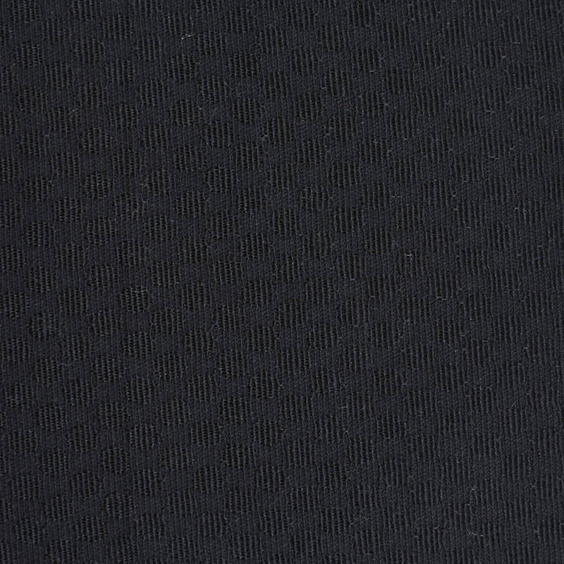Black Tone-on-Tone Dot Jacquard, Poly-Cotton