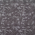 Grey Floral Jacquard, Cotton-Poly