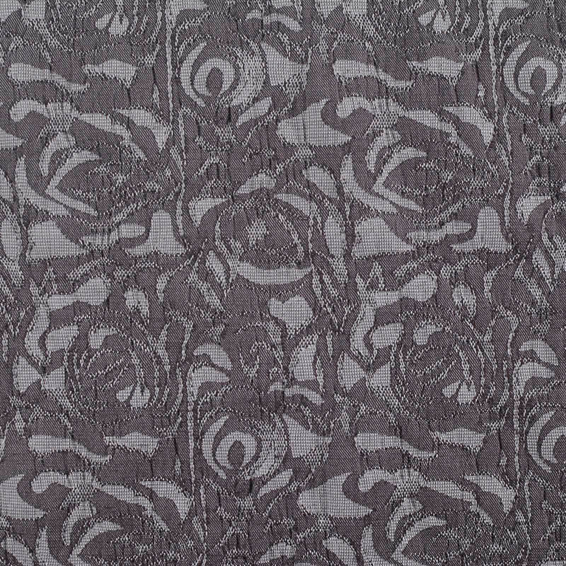 Grey Floral Jacquard, Cotton-Poly