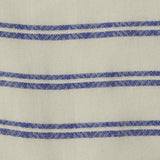 Blue Horizontal-Stripe Jacquard, Poly-Viscose