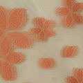 Peach Floral Jacquard, Viscose-Poly