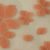 Peach Floral Jacquard, Viscose-Poly