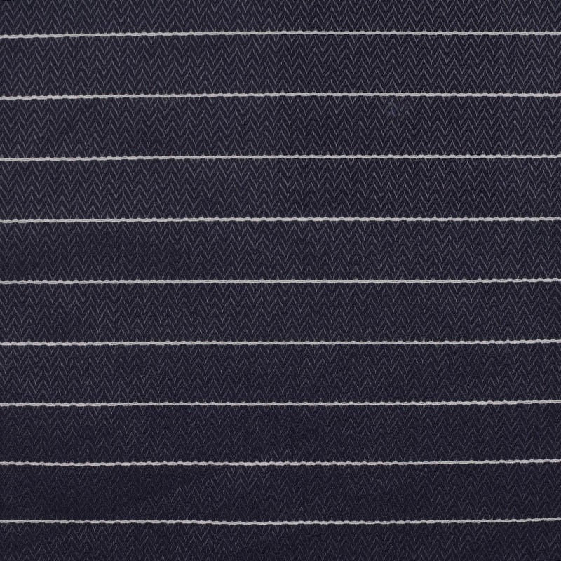 White Horizontal-Stripe Jacquard, Viscose, 124 gsm