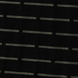 Black Horizontal-Stripe Jacquard, Viscose-Nylon