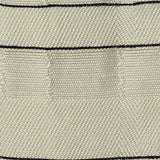 Black Horizontal-Stripe Jacquard, Viscose-Nylon — texture