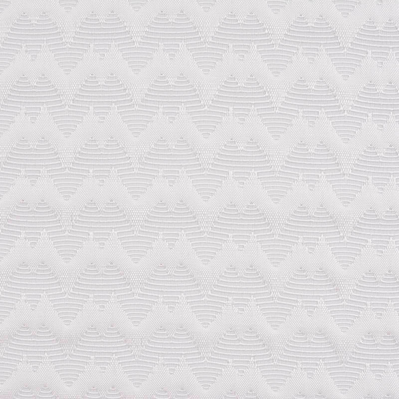 White Chevron Jacquard, Polyester, 349 gsm