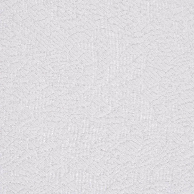 White Tone-on-Tone Jacquard, Cotton-Poly, 224 gsm