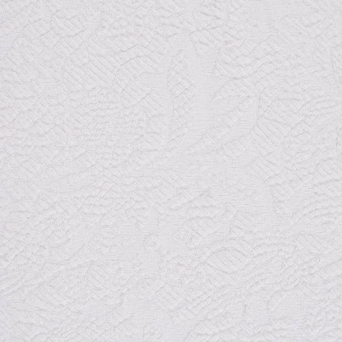 White Tone-on-Tone Jacquard, Cotton-Poly, 224 gsm