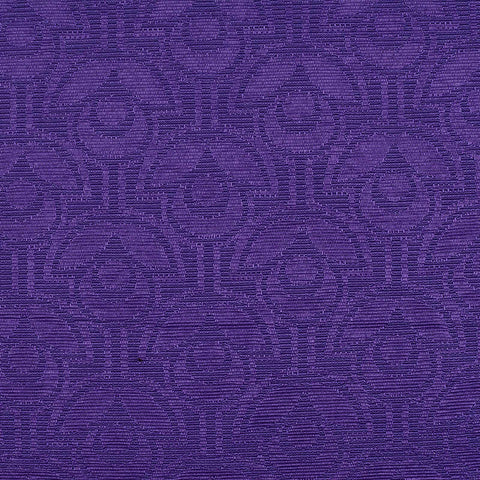 Purple Leaf Jacquard, Cotton-Poly