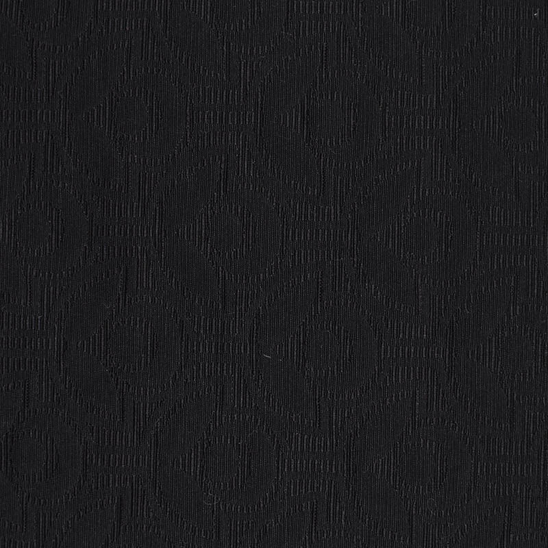 Black Tone-on-Tone Jacquard, Cotton-Poly, 244 gsm