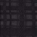 Black Geometric-Grid Jacquard, Viscose-Poly