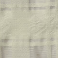 Cream Check Jacquard, Viscose-Poly