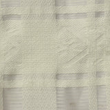Cream Check Jacquard, Viscose-Poly