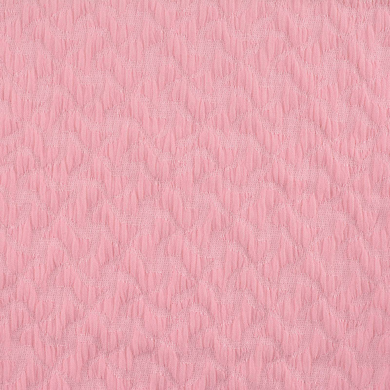 Pink Textured Jacquard, Poly-Cotton