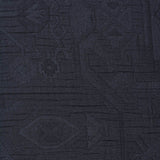 Dark Blue Floral Jacquard, Polyester