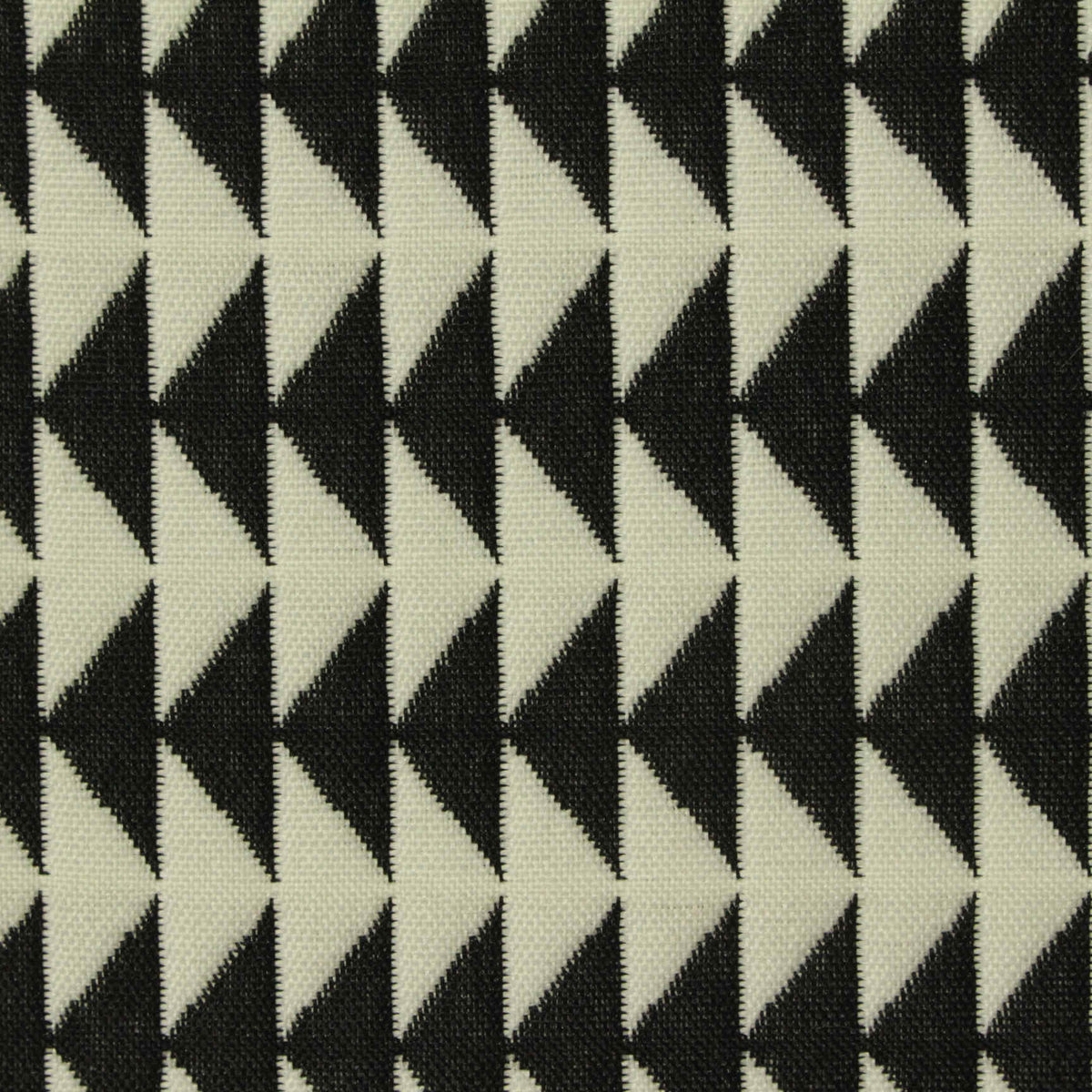 Black Geometric-Triangle Jacquard, Polyester