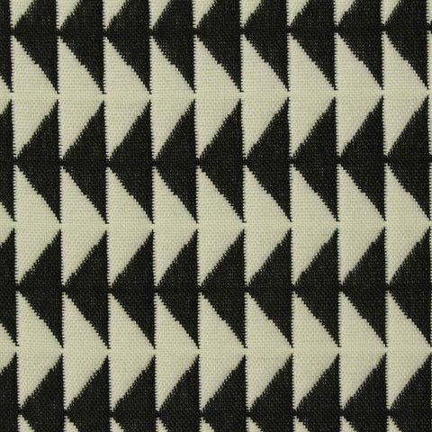 Black Geometric-Triangle Jacquard, Polyester