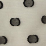 Black Polka-Dot Jacquard, Viscose-Nylon