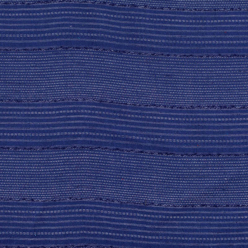 Blue Horizontal-Stripe Jacquard, Cotton-Poly, 115 gsm, 137 cm, ref EF-11684