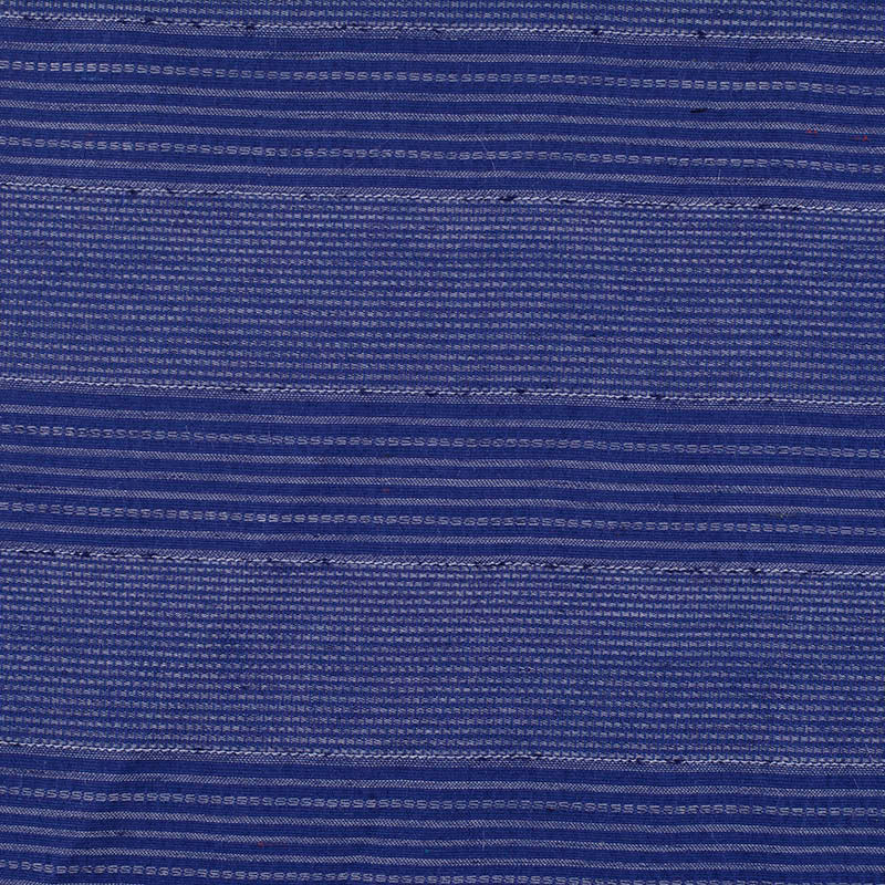 Blue Horizontal-Stripe Jacquard, Cotton-Poly, 115 gsm, 137 cm, ref EF-11685