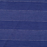 Blue Horizontal-Stripe Jacquard, Cotton-Poly