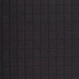 Black Tone-on-Tone Grid Jacquard, Polyester