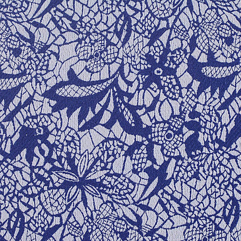 Floral Cotton Polyester Stretch Woven Fabric, 224 gsm, 121 cm — Grey