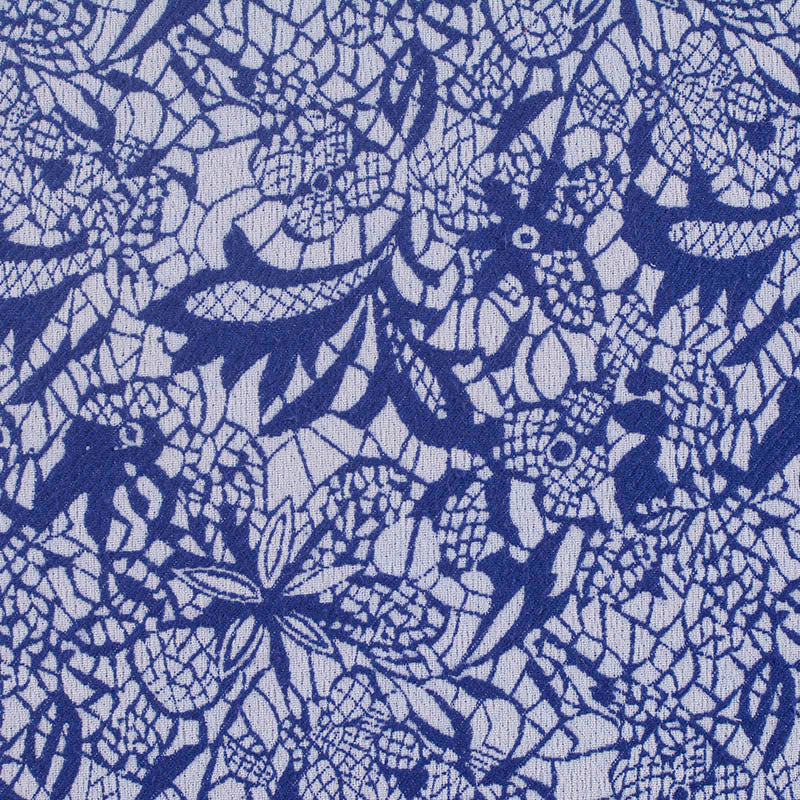 Floral Cotton Polyester Stretch Woven Fabric, 224 gsm, 121 cm — Grey