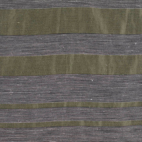 Olive Horizontal-Stripe Jacquard, Linen-Viscose