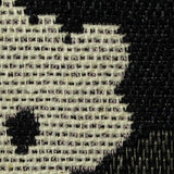 Cream Floral Jacquard, Polyester — texture