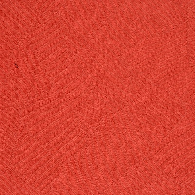 Coral Tone-on-Tone Jacquard, Cotton-Poly