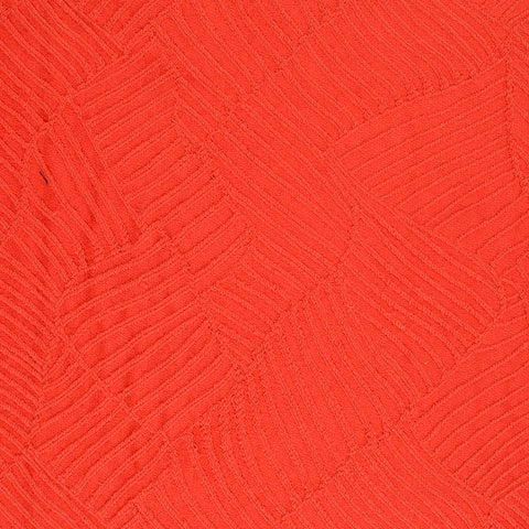 Coral Tone-on-Tone Jacquard, Cotton-Poly