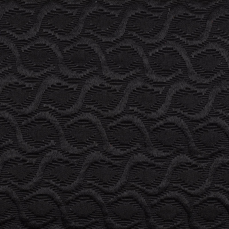 Black Tone-on-Tone Jacquard, Poly-Cotton, 236 gsm