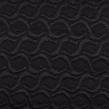 Black Tone-on-Tone Jacquard, Poly-Cotton