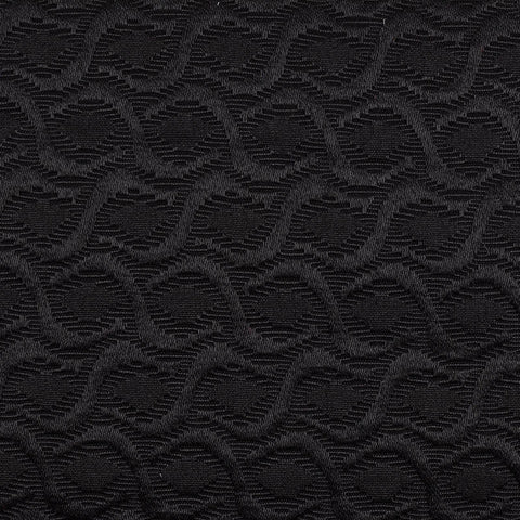Black Tone-on-Tone Jacquard, Poly-Cotton, 236 gsm