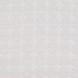 White Tone-on-Tone Circle Jacquard, Polyester