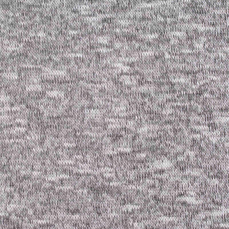 Grey Marl Chunky Knit, Viscose-Poly, 108 gsm