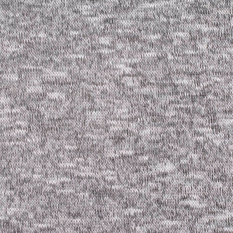 Grey Marl Chunky Knit, Viscose-Poly, 108 gsm
