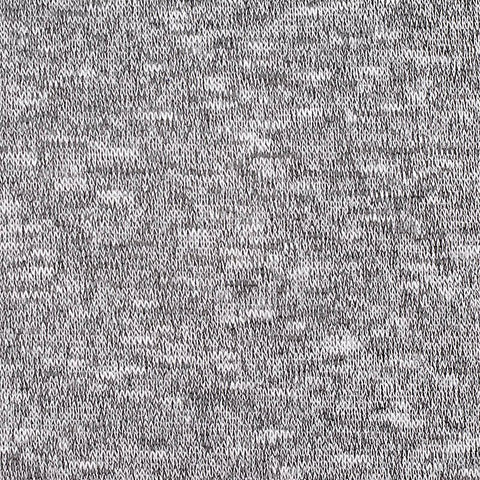 Grey Marl Chunky Knit, Viscose-Poly, 108 gsm